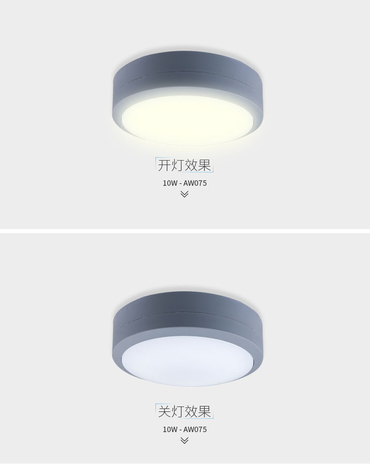LED European style bedroom light balcony ultra-thin waterproof ceiling lamp human body infrared induction ceiling lamp