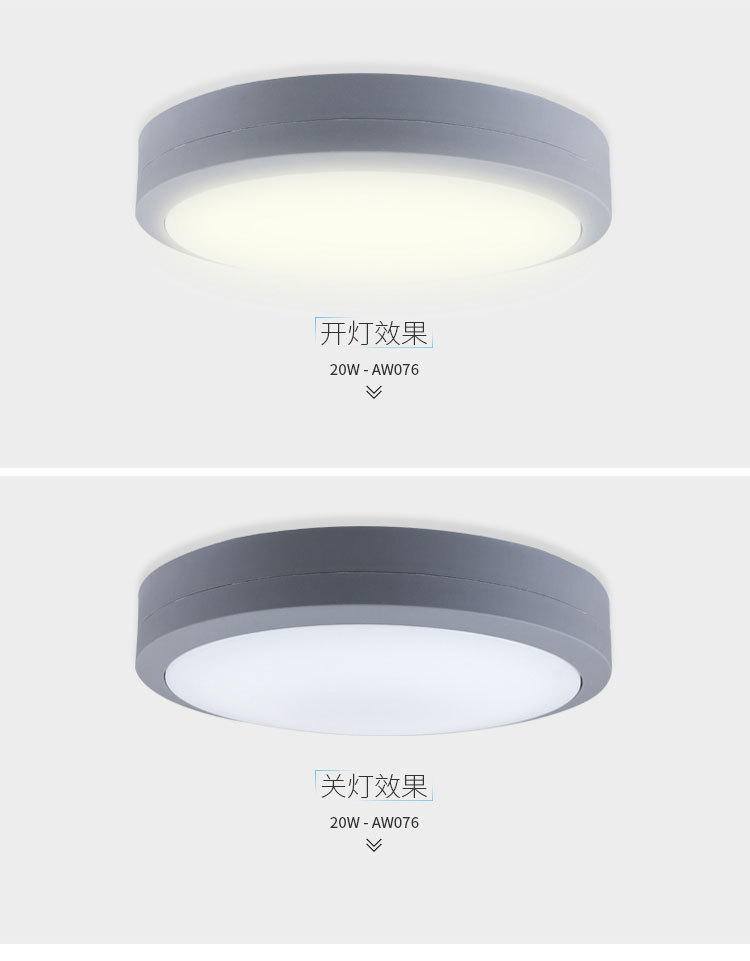 LED European style bedroom light balcony ultra-thin waterproof ceiling lamp human body infrared induction ceiling lamp