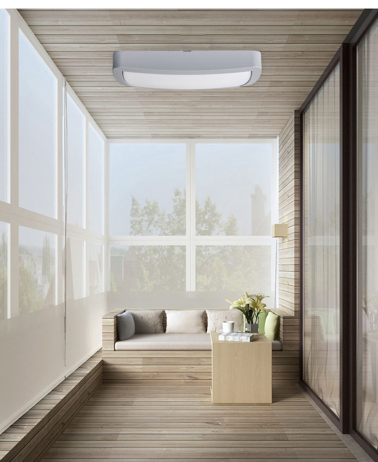 LED European style bedroom light balcony ultra-thin waterproof ceiling lamp human body infrared induction ceiling lamp