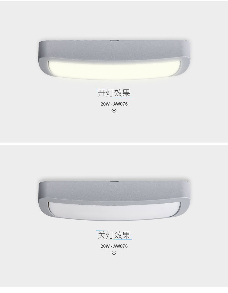 LED European style bedroom light balcony ultra-thin waterproof ceiling lamp human body infrared induction ceiling lamp