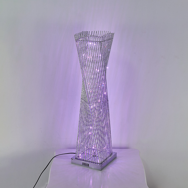 LED Aluminum Frame Table Lamp Fashion Simple Floor Lamp Living Room Bedroom Floor Lamp