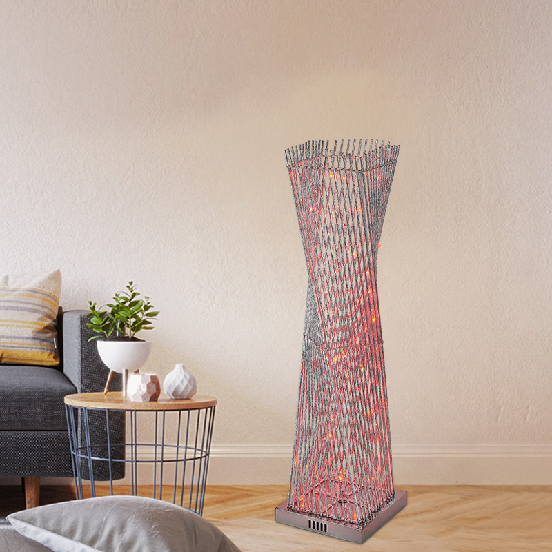 LED Aluminum Frame Table Lamp Fashion Simple Floor Lamp Living Room Bedroom Floor Lamp