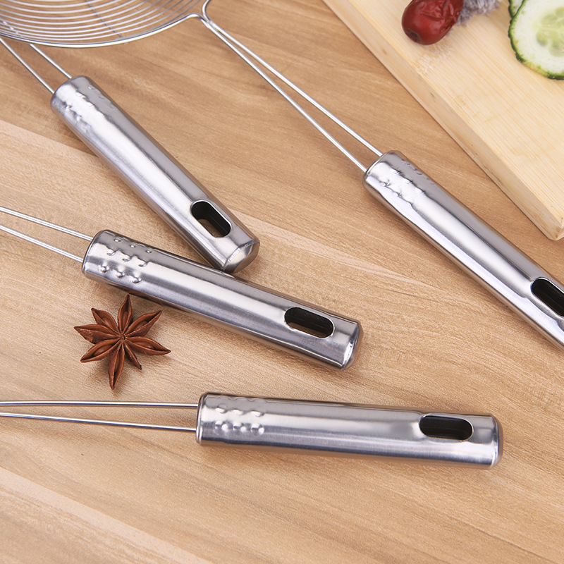 Stainless Steel Wire Colander Hot Pot Strainer Household Kitchen Cooking Tools Filter Screen Strainer Fried Noodle Strainer Colander