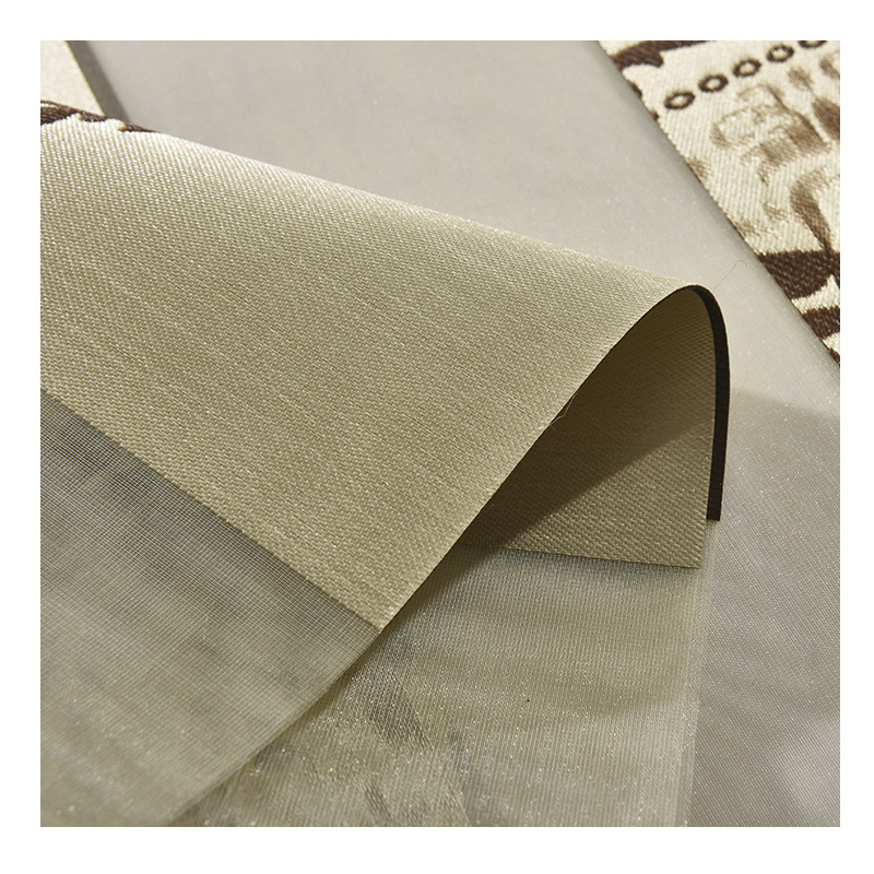 Factory Direct Sales New Chinese Style Soft Gauze Curtain Fabric Window Screen Living Room Restaurant Commercial Half Shade Roller Shutter Finished Products Wholesale
