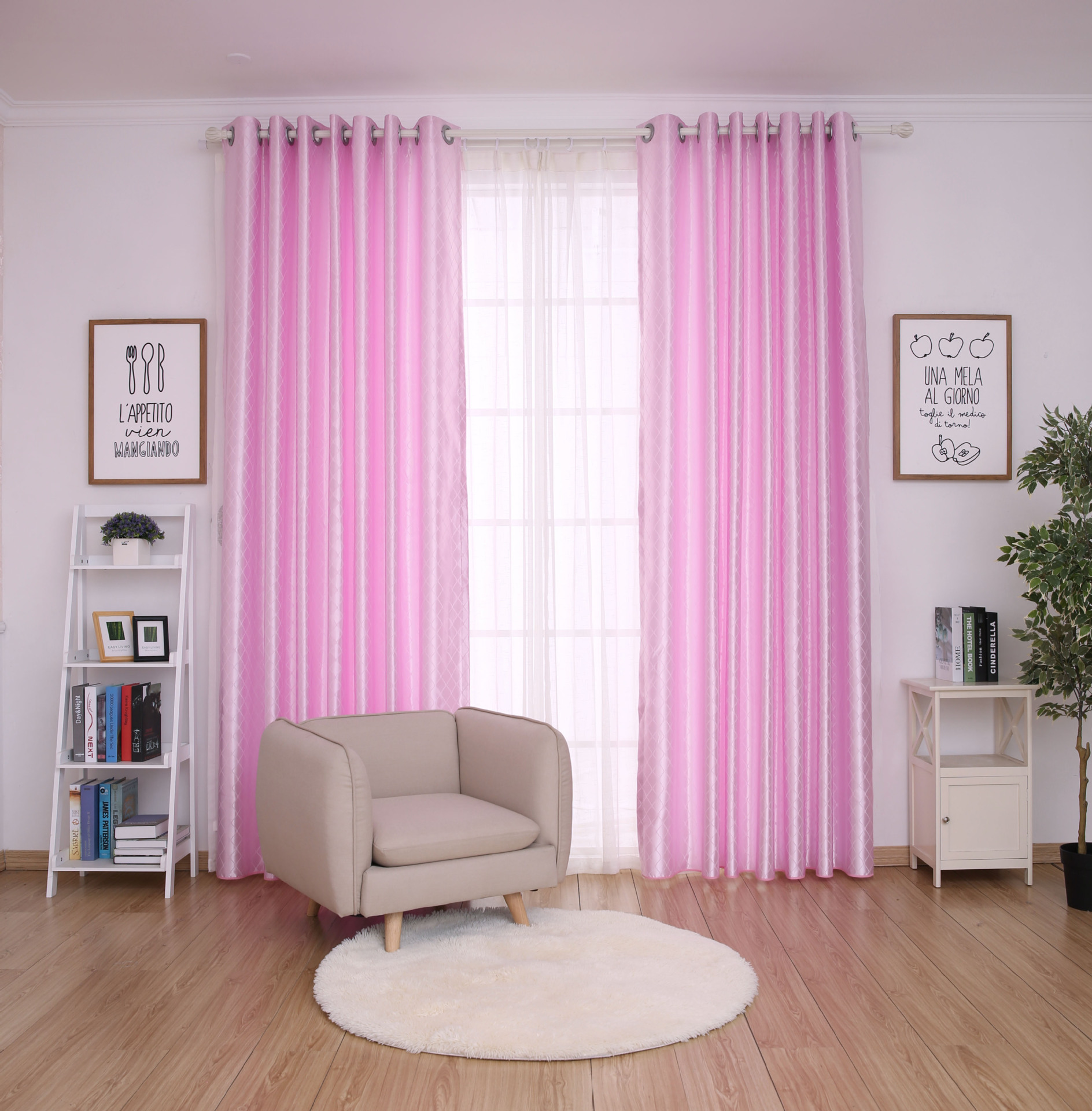 Special Treatment Factory Direct Sales Ten Beauty Satin Finished High-End Curtain Fabric