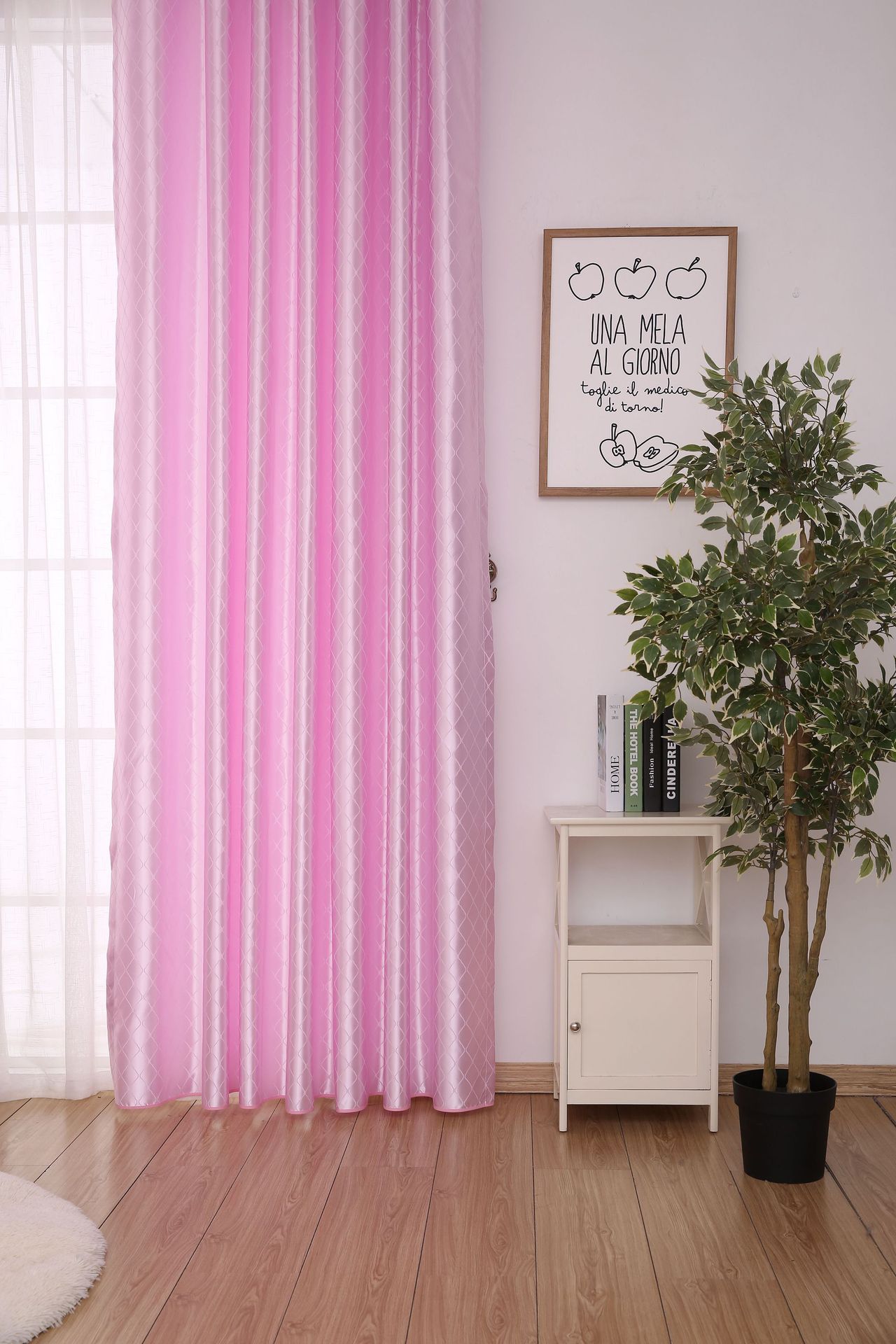 Special Treatment Factory Direct Sales Ten Beauty Satin Finished High-End Curtain Fabric