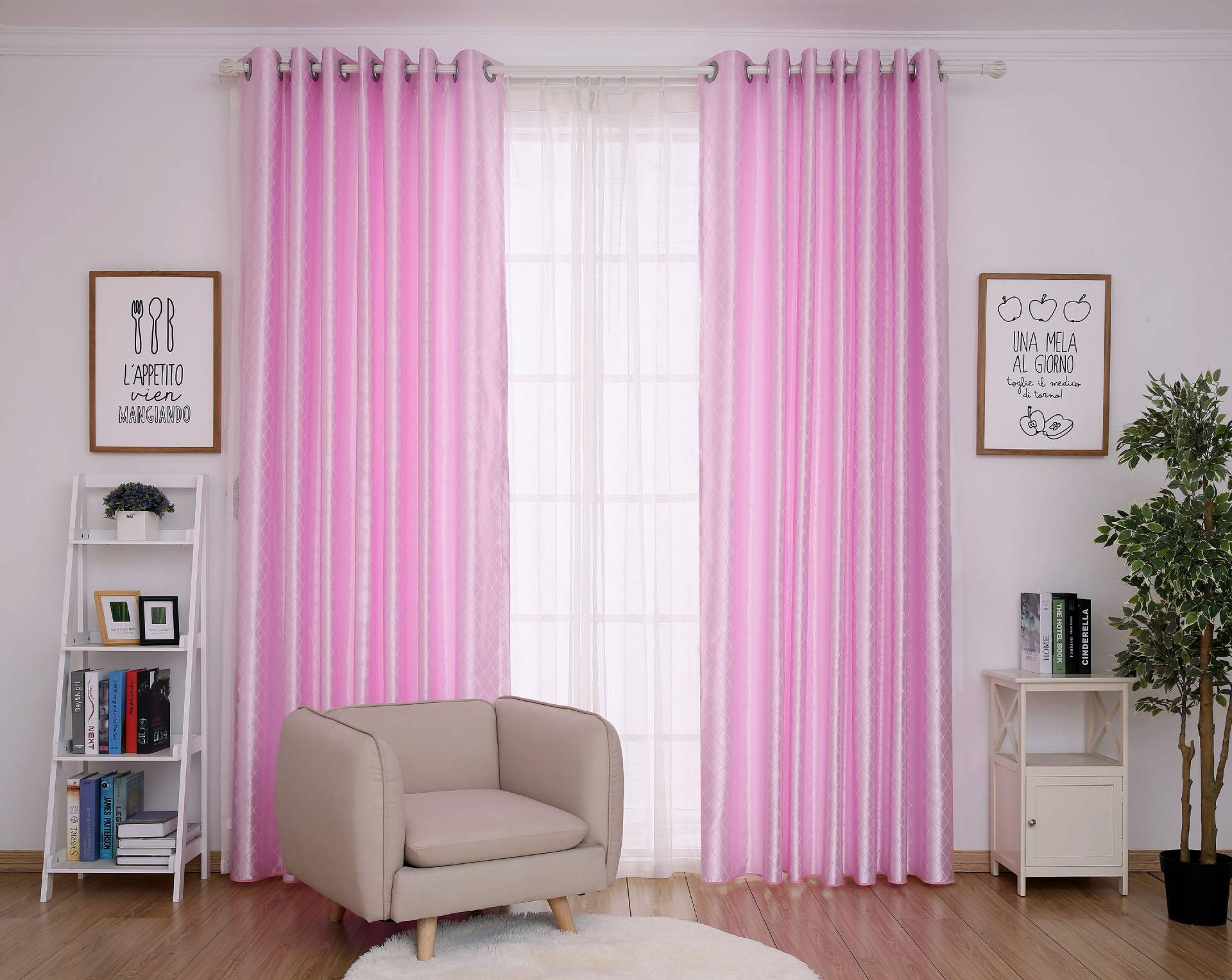 Special Treatment Factory Direct Sales Ten Beauty Satin Finished High-End Curtain Fabric