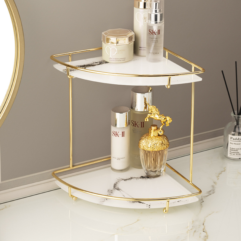 Dresser Cosmetic Shelf Cyber Celebrity Style Desktop Perfume Skin Care Products Washstand Bathroom Finishing Tray Storage Box
