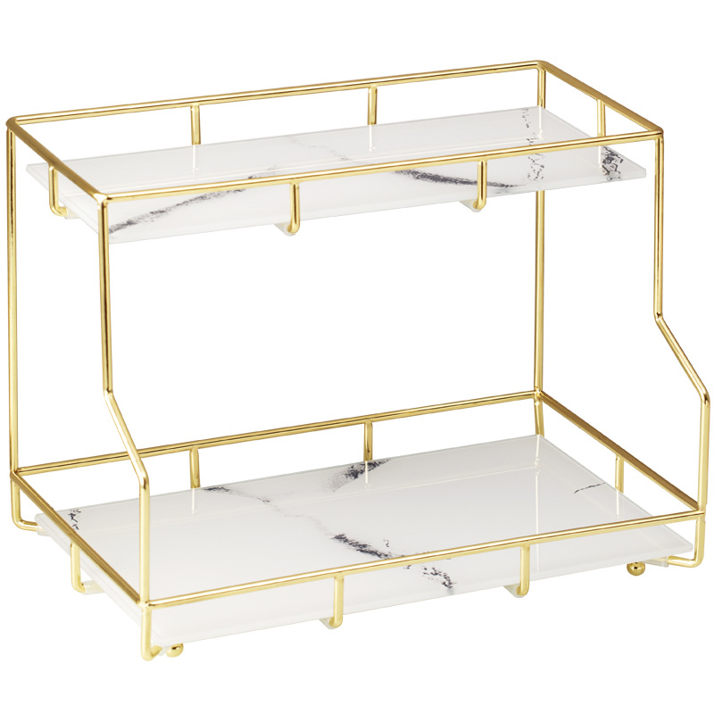 Dresser Cosmetic Shelf Cyber Celebrity Style Desktop Perfume Skin Care Products Washstand Bathroom Finishing Tray Storage Box
