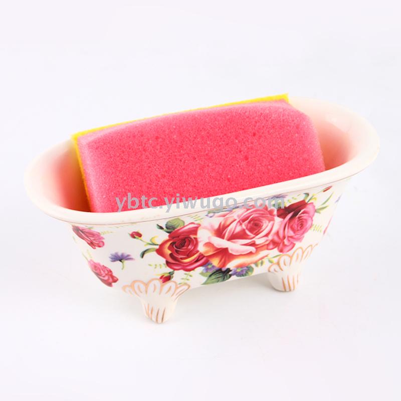 Ceramic asphalt soap box bathroom shelf soap holder household daily creative personality storage and finishing products