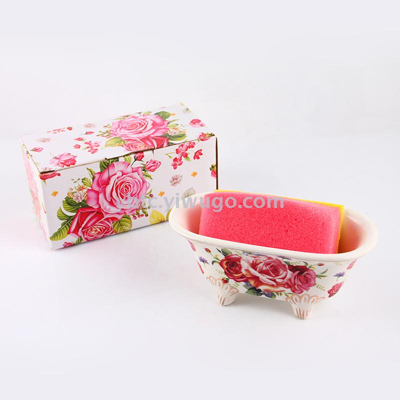 Ceramic asphalt soap box bathroom shelf soap holder household daily creative personality storage and finishing products Ceramic asphalt soap box bathroom shelf soap holder household daily creative personality storage and finishing products