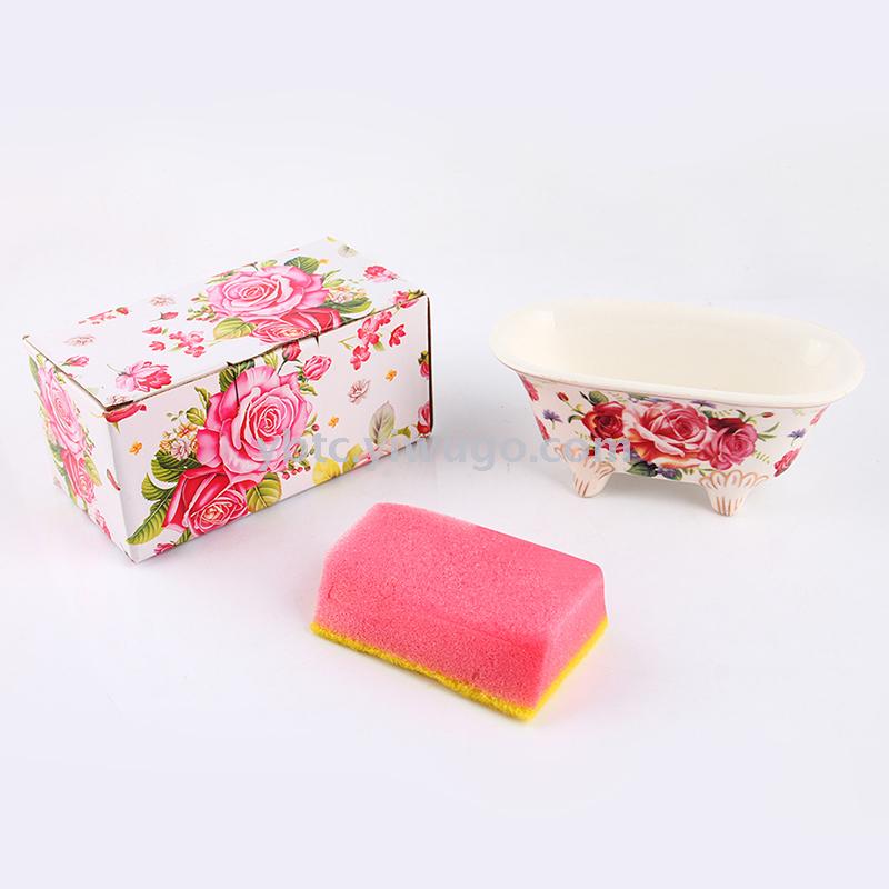 Ceramic asphalt soap box bathroom shelf soap holder household daily creative personality storage and finishing products Ceramic asphalt soap box bathroom shelf soap holder household daily creative personality storage and finishing products
