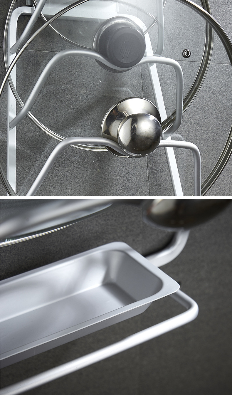 Punch-Free Pot Lid Rack Kitchen and Bathroom Anvil Cutting Board Storage Rack Kitchen Wall-Mounted Shelf Rack Alumimum Kitchen Lid Rack Punch-Free Pot Lid Rack Kitchen and Bathroom Anvil Cutting Board Storage Rack Kitchen Wall-Mounted Shelf Rack Alumimum Kitchen Lid Rack