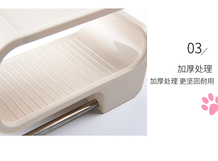 Non -'m wall - mounted bathroom toothbrush storage shelf corner space using toiletries storage box