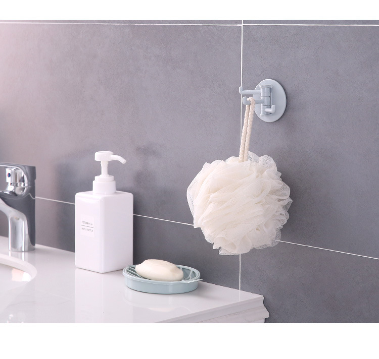 Nordic Color 3 Points Rotating Hook Strong Towel Rack Bathroom Wall-Mounted Shelf Punch-Free Seamless Sticky Hook Nordic Color 3 Points Rotating Hook Strong Towel Rack Bathroom Wall-Mounted Shelf Punch-Free Seamless Sticky Hook