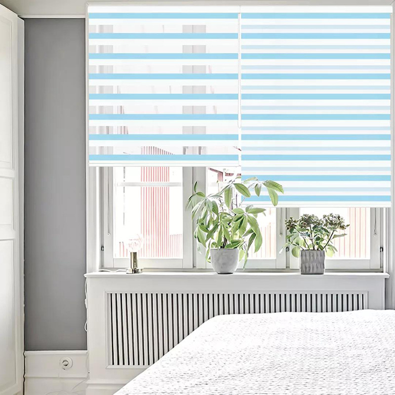 Factory Direct Sales-Color Rainbow Plain Soft Sha Lian Curtains Office Rolling Office Furniture Curtains Window