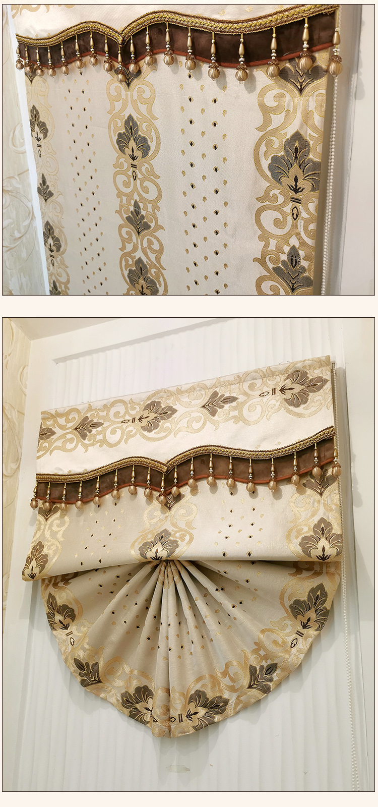 New Light Luxury American Simple European Fan-Shaped Roman Curtains Lifting Curtain Shutter Small Window Bay Window Lifting Curtain Shading New Light Luxury American Simple European Fan-Shaped Roman Curtains Lifting Curtain Shutter Small Window Bay Window Lifting Curtain Shading