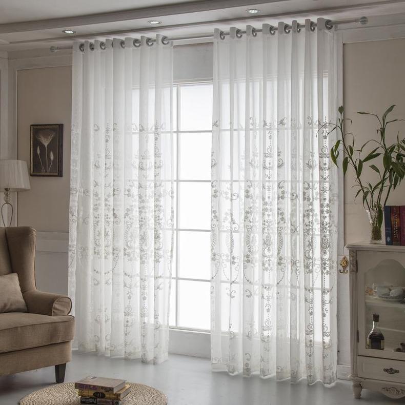 European Embroidery White Yarn Window Screen Curtain Encryption Embroidered Window Screen White Mesh Curtains Bedroom Living Room Bay Window Balcony Mesh Curtains European Embroidery White Yarn Window Screen Curtain Encryption Embroidered Window Screen White Mesh Curtains Bedroom Living Room Bay Window Balcony Mesh Curtains