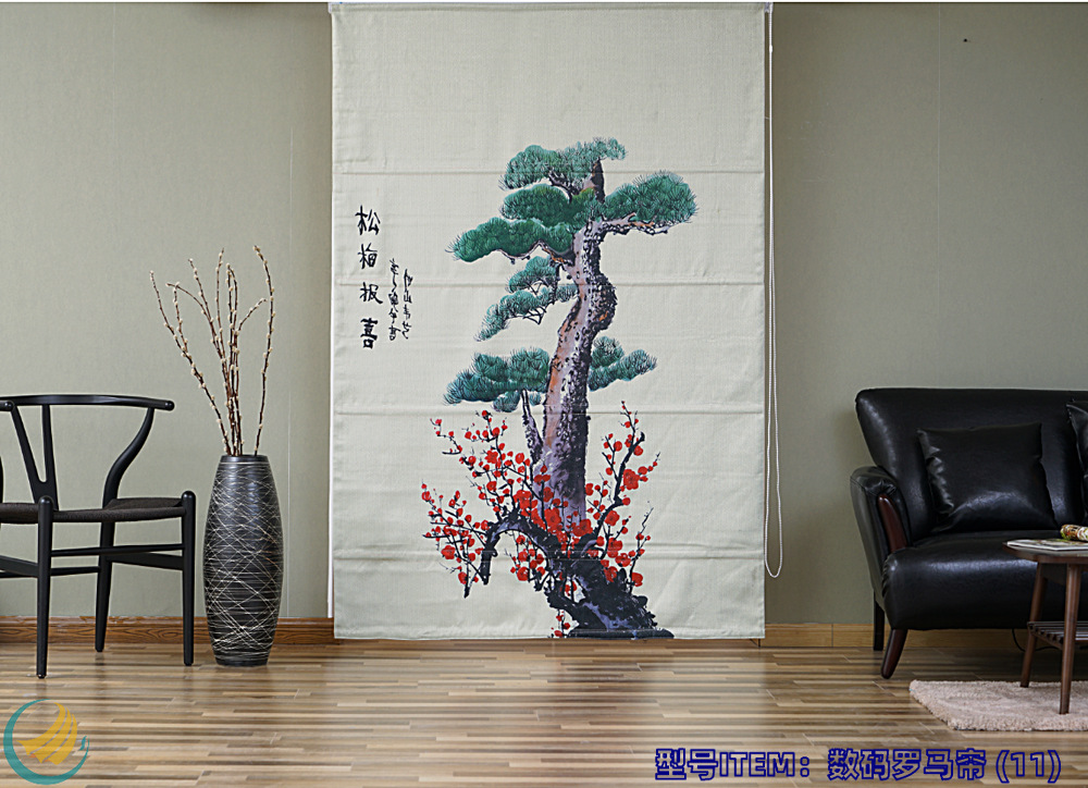 Digital Printing Crafts New Chinese Chiffon Landscape Window Screen Curtain Shower Curtain Wall Covering Roman Curtains Digital Printing Crafts New Chinese Chiffon Landscape Window Screen Curtain Shower Curtain Wall Covering Roman Curtains