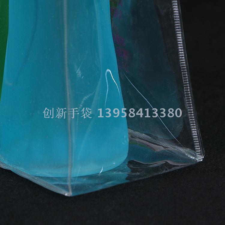 Factory custom portable PVC plastic packaging bag custom PVC liquor plastic bags printed logo