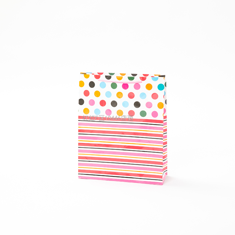 Dot Currently Available Take-out Advertising Paper Bag Gift Bag White Card Copper Plate Handbag Cloth Bag Program Gift Bag