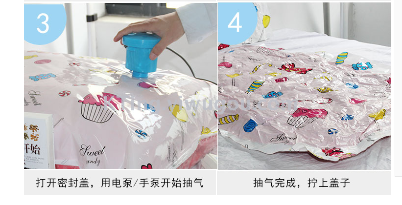 Huihui cabin 11 vacuum compression bags hand pump large size pumped quilts clothing storage bag vacuum bag Huihui cabin 11 vacuum compression bags hand pump large size pumped quilts clothing storage bag vacuum bag