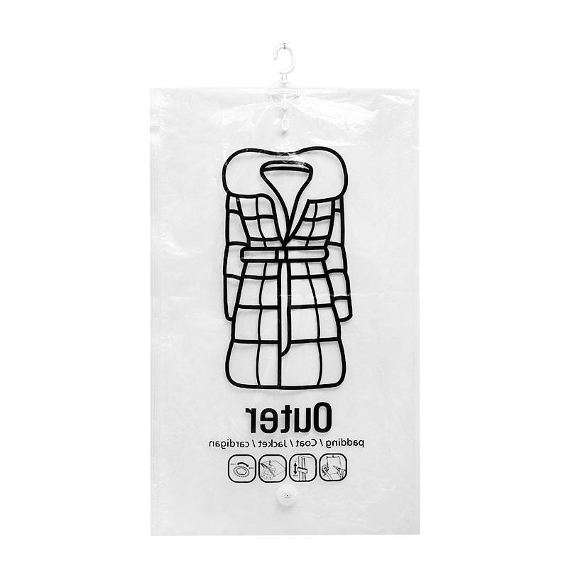 XY hanging clothing compression bag storage bag Transparent large thickened down jacket Air vacuum bag Filling