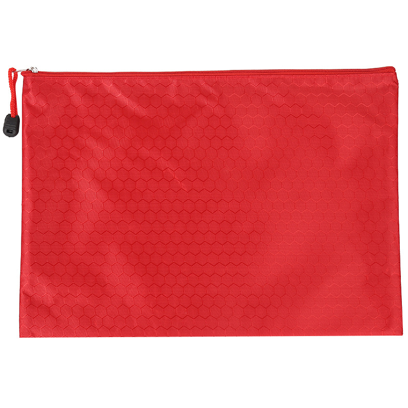 A4 Oxford Cloth Zipper Bag Football Pattern File Bag Custom Waterproof File Bag PVC Pen Bag Canvas Printed Logo