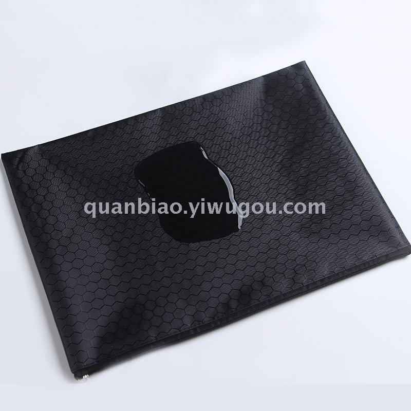 TRANBO football-print zipper bag cloth pen bag bill clip file bag OEM TRANBO football-print zipper bag cloth pen bag bill clip file bag OEM