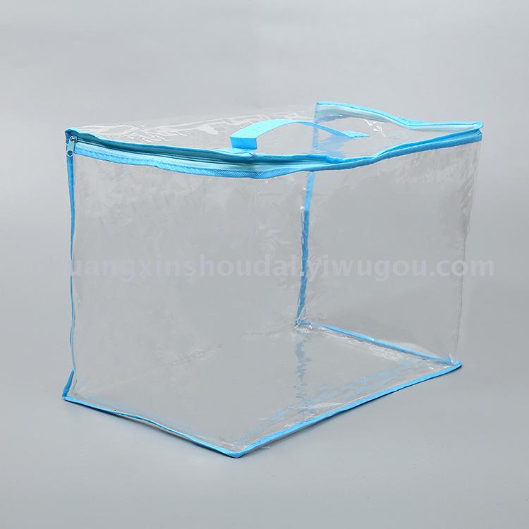 Customized home textile packaging blanket plastic bag PVC handbag transparent bag zipper bag Customized home textile packaging blanket plastic bag PVC handbag transparent bag zipper bag