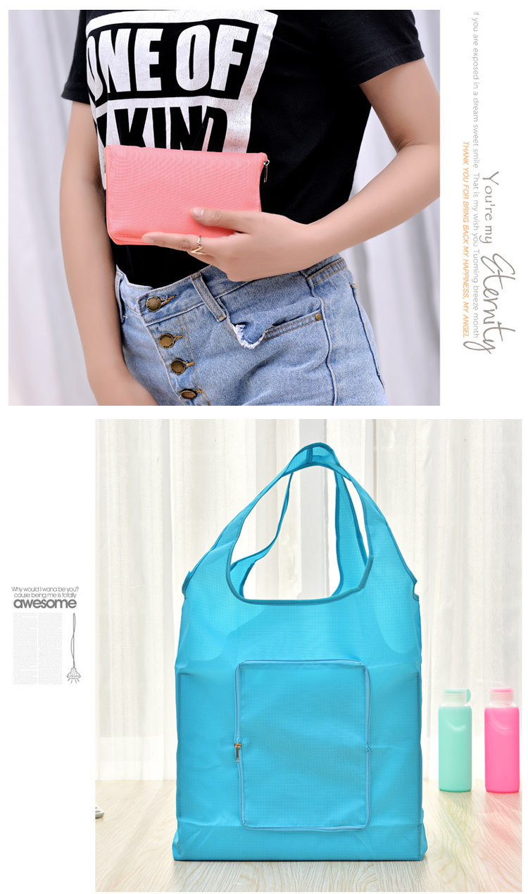Fashion Folding Shopping Bag Portable Large Eco-friendly Bag Oxford Cloth Extra Thick Tote Zipper Bag Waterproof Fashion Folding Shopping Bag Portable Large Eco-friendly Bag Oxford Cloth Extra Thick Tote Zipper Bag Waterproof