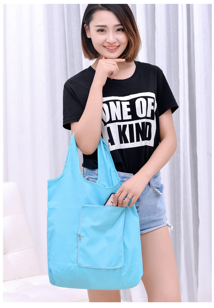 Fashion Folding Shopping Bag Portable Large Eco-friendly Bag Oxford Cloth Extra Thick Tote Zipper Bag Waterproof Fashion Folding Shopping Bag Portable Large Eco-friendly Bag Oxford Cloth Extra Thick Tote Zipper Bag Waterproof