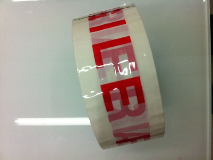 Printed adhesive tape, color tape, adhesive tape