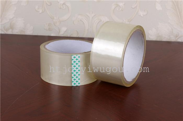 The adhesive tape is transparent and sealed and the adhesive tape is sticky and strong.