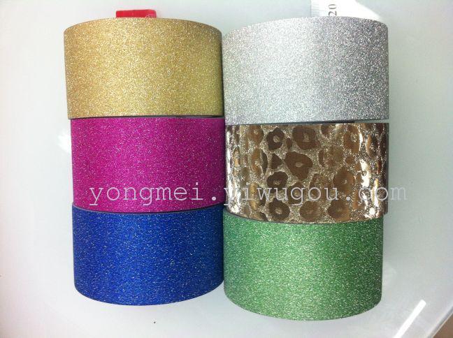 Gold powder tape, adhesive tape