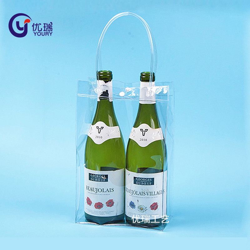 High frequency transparent PVC bag PVC plastic bag PVC handbag transparent bag custom-made clothing bag packaging bag