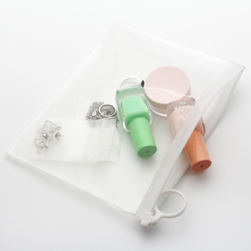 Sun protection sleeve transparent PVC packaging bag PVC bag garment bag PVC spot zipper bag.