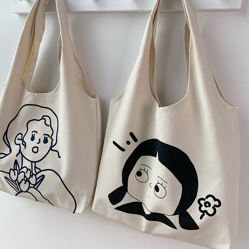 Canvas Bag Vest Bag Artistic Commuter Shoulder Bag Large Capacity Handbag