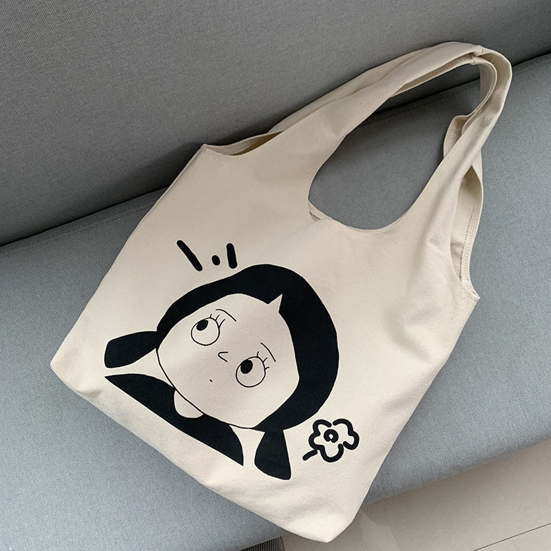 Canvas Bag Vest Bag Artistic Commuter Shoulder Bag Large Capacity Handbag