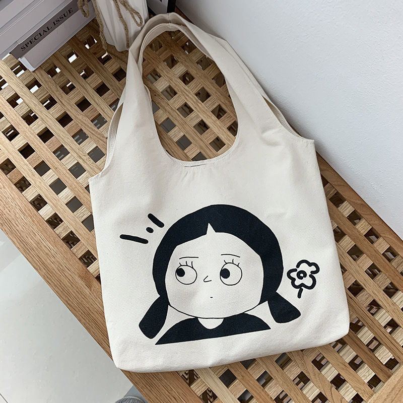 Canvas Bag Vest Bag Artistic Commuter Shoulder Bag Large Capacity Handbag