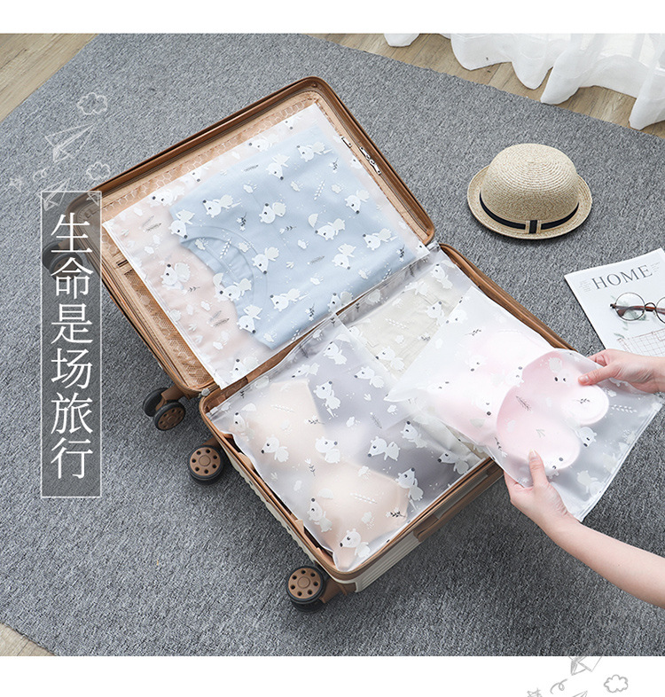 Travel storage bag Clothing harvesting bag Portable frosted sealed bag luggage storage bag Travel storage bag Clothing harvesting bag Portable frosted sealed bag luggage storage bag
