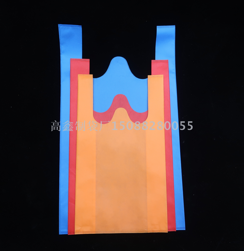 Spot 40g non-woven vest bag hand environmental protection bags costume shopping bags logo printing