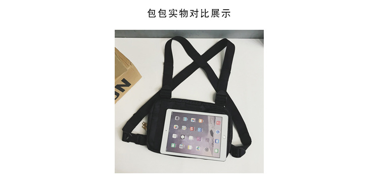 Internet Celebrity Same Style Function Combat Bag Ins Trendy Brand Crossbody Bag Men's Shoulder Multi-Functional Chest Bag Disco Jumping Vest Bag
