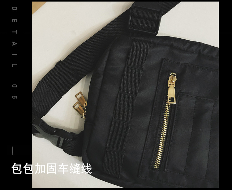 Internet Celebrity Same Style Function Combat Bag Ins Trendy Brand Crossbody Bag Men's Shoulder Multi-Functional Chest Bag Disco Jumping Vest Bag