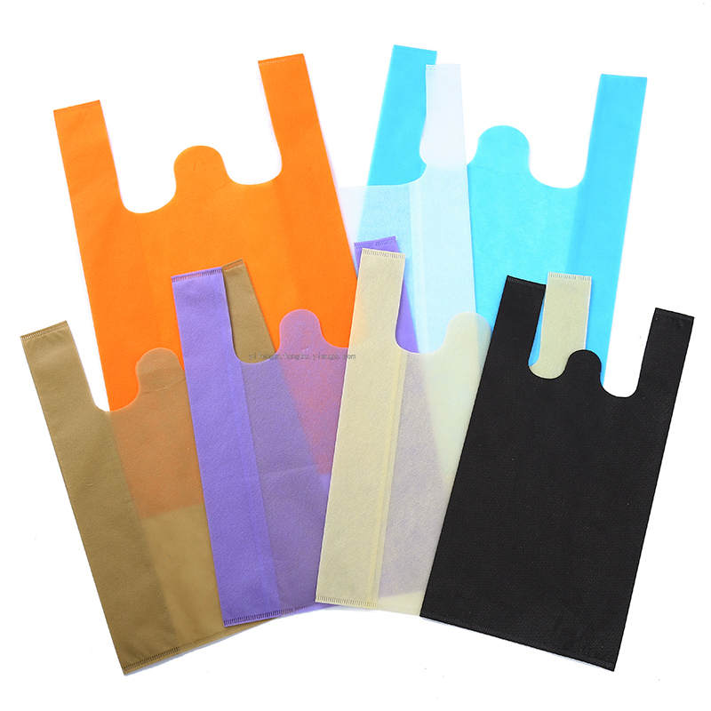 Factory Direct Sales of a Large Number of Spot Supermarket Eco Bag Non-Woven Bag Tote Bag Vest Bag Shopping Bag