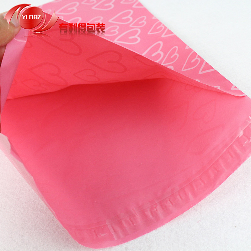 Pink Destructive Courier Bag Wholesale Thickened Taobao Packaging Express Package Bag Customized Waterproof Bag 28*42