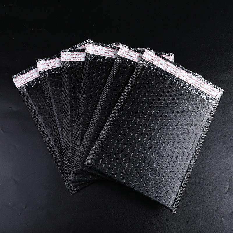 Black Coextruded Film Envelope Thick Clothing Packaging Express Envelope Bubble Film Packing Bag Practical