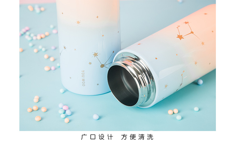 A019 Christmas Crystal ball straw cup stainless steel thermos cup coffee cup drinking cup gift cup wholesale custom