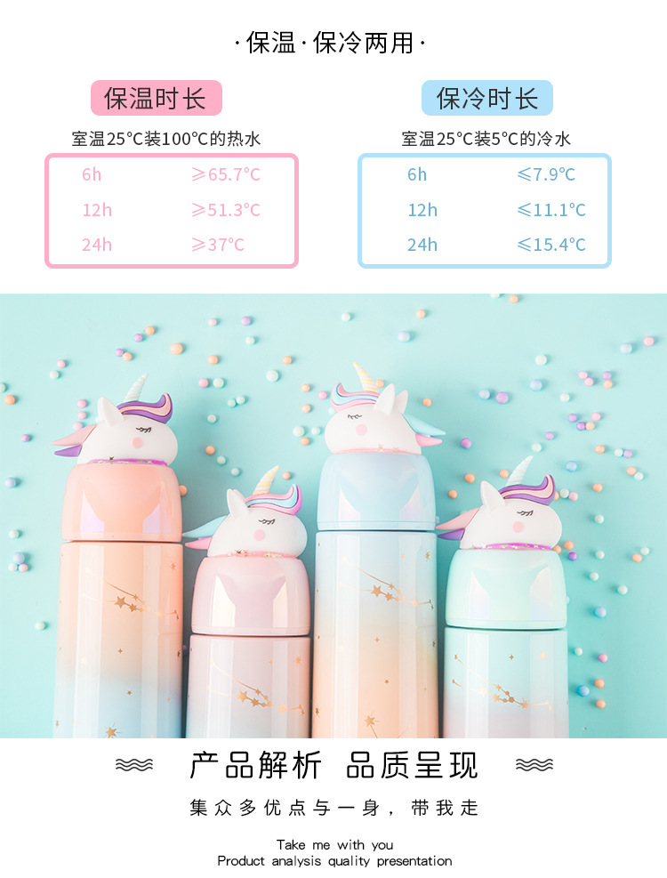 A019 Christmas Crystal ball straw cup stainless steel thermos cup coffee cup drinking cup gift cup wholesale custom