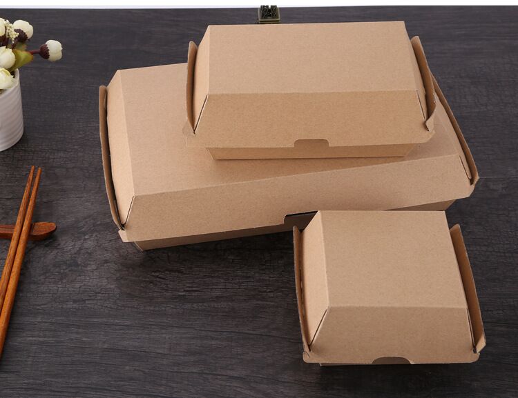 Manufacturers direct corrugated burger box custom disposable snack carton packaging box food packaging box Manufacturers direct corrugated burger box custom disposable snack carton packaging box food packaging box